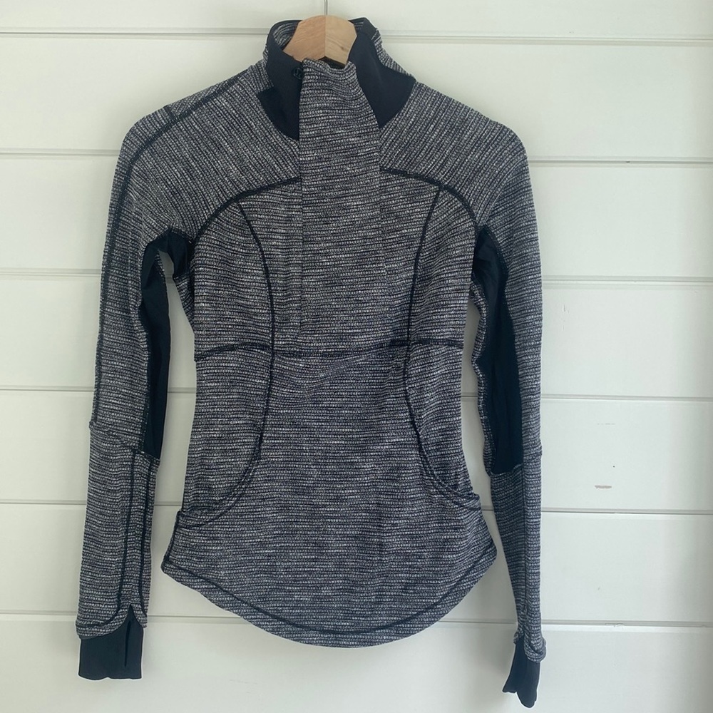 Lululemon | Grey Long Sleeve 1/2 Zip | Great Condition - Picture 2 of 8
